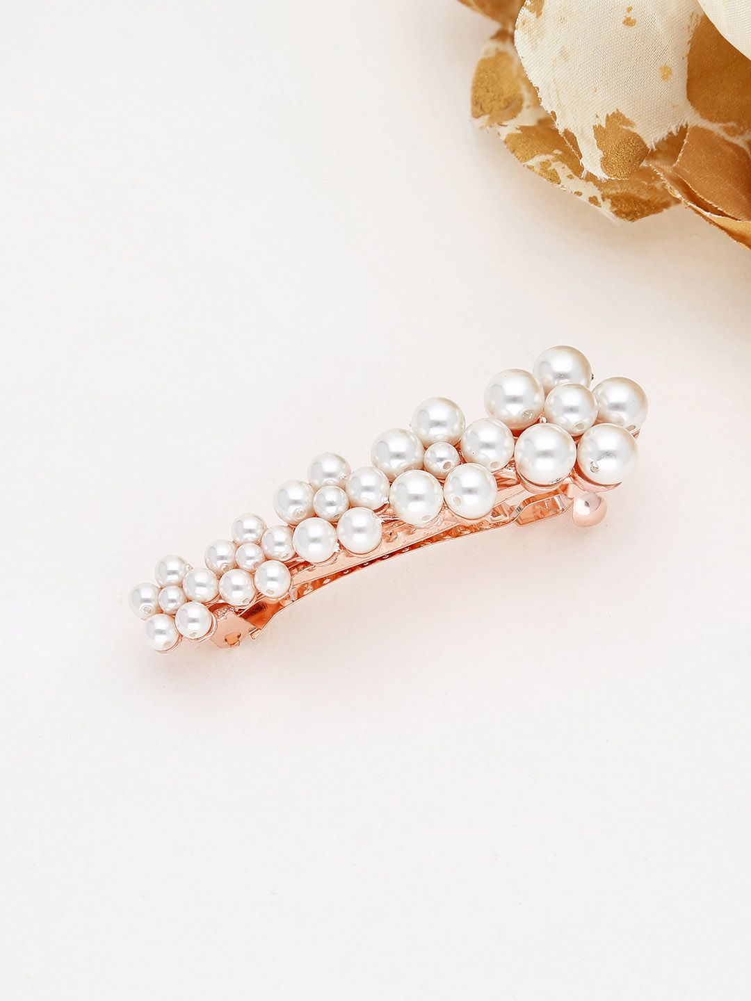 Fancy Hair Clip in Rose Gold finish - 2202RG