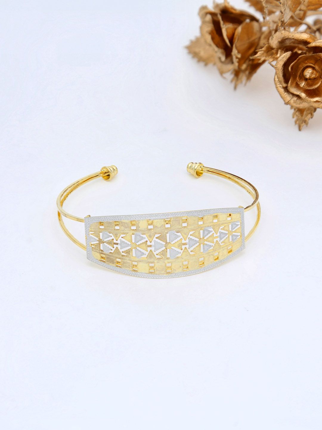 CNC Kada Bracelet in Two Tone finish - THF1676